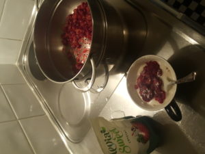 Home made cranberry marmalade 