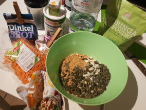 Moringa, carrot, spelt bread