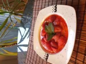 Custard made with oats