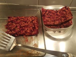 Red beets ginger with almond milk overnight oats and in the oven 20min. It serves as perfect topping for salads to increase good mood. You can keep it in tupperware for several topping salads