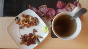 Breakfast bringing in calm and energy.