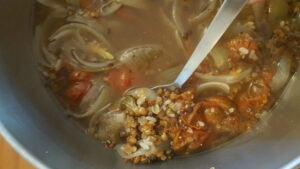 Following Mediterranian diet. Healthy and nutritive diet