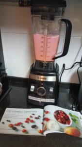 Home made strawberry ice-cream 