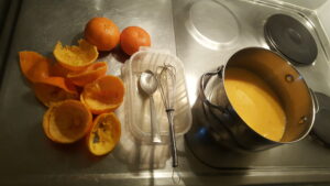 Mandarina juice for mandarina cake