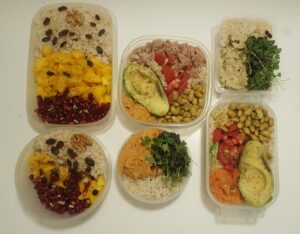 Rice poke bowl taperwares 