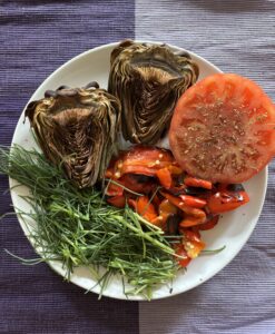 Depurative mediterranean healthy lunch