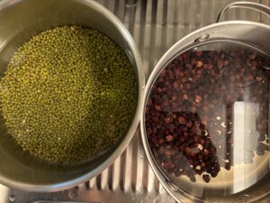 Mungo beans and black chickpeas - plenty of energy, green proteins and fiber